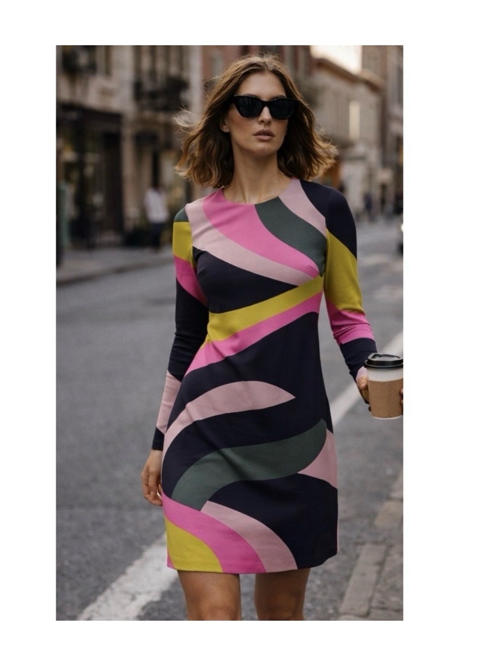 Boden Isabella Ponte shift dress